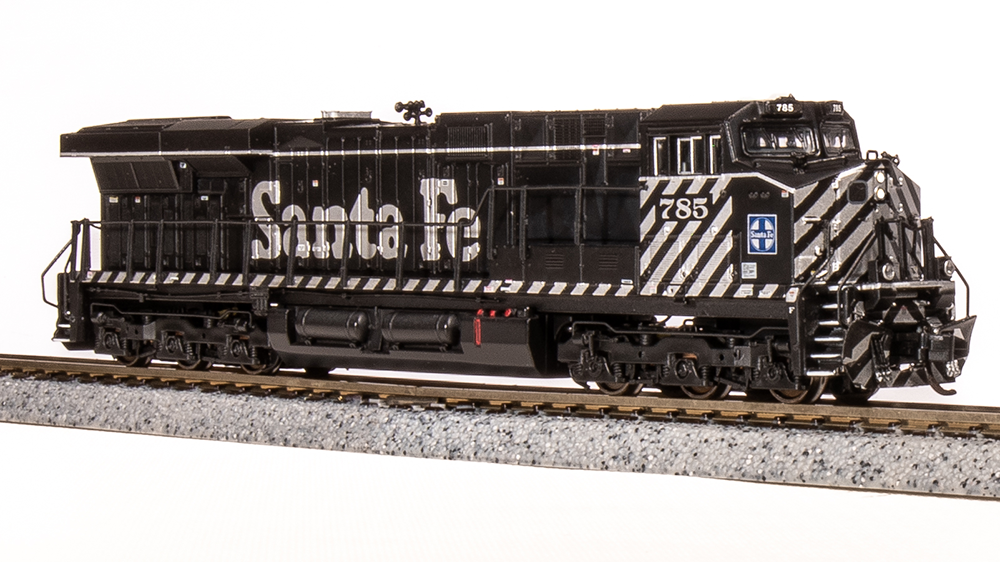 EISENBAHN 鉄道 WIDE GRAPHICS Broadway Limited 7305 N ATSF Zebra Stripe GE ES44AC Fantasy Paint
