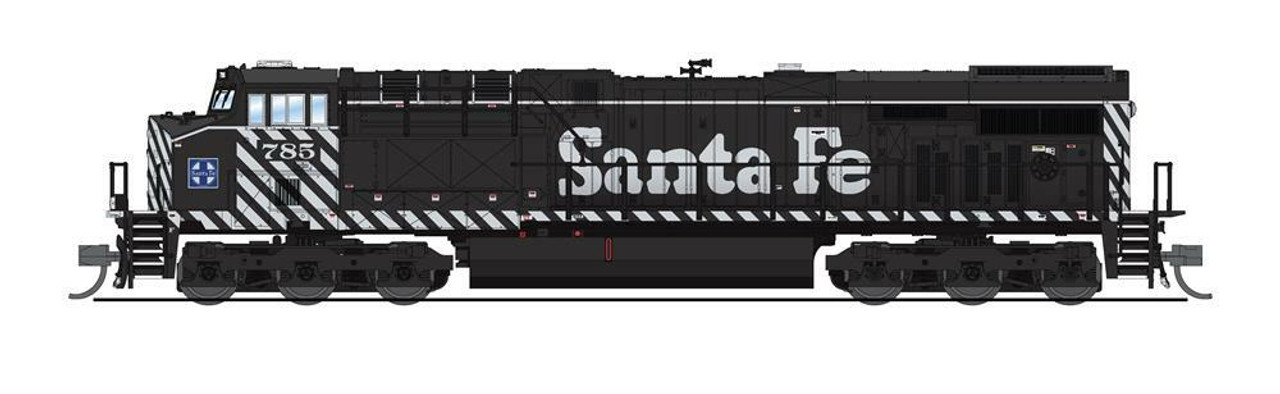 Broadway 7305 N ATSF Zebra Stripe GE ES44AC Fantasy Paint