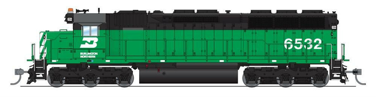 Broadway Ltd 4285 HO Scale Burlington Northern EMD SD45 Green