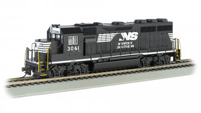 Bachmann 66309 HO Scale Norfolk Southern EMD GP40 Diesel Locomotive ...