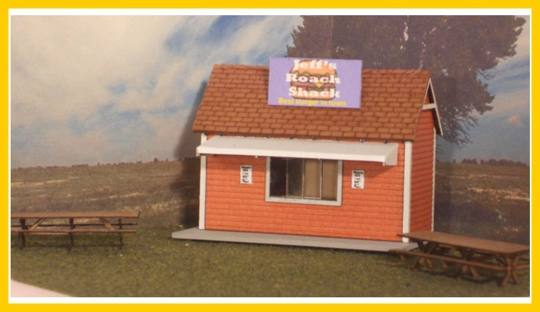 Out Scale Shack Rslaserkits 3046 N Scale Jeff's Roach Shack (Wood Kit) - Crazy Model Trains