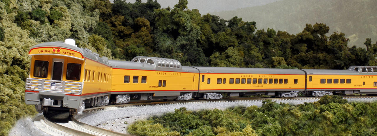 Kato 106-086-1 N Union Pacific Excursion Train 7-Car Set Pre-Installed ...