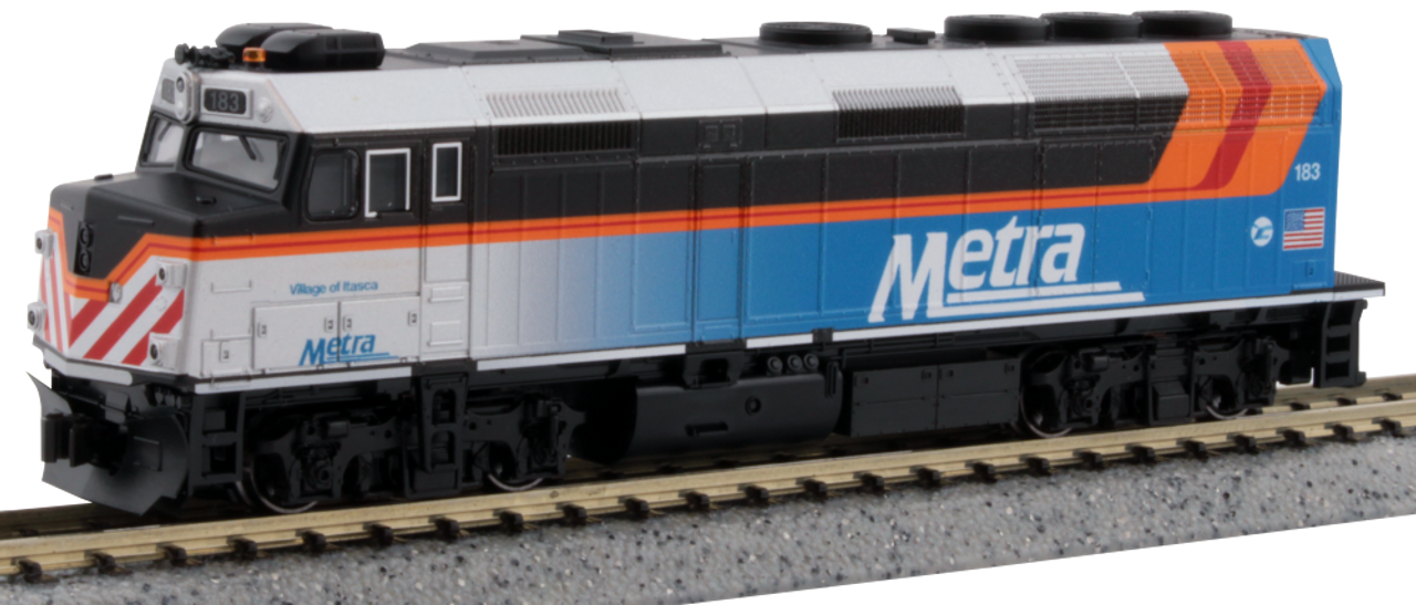 Kato 176-9108-DCC N EMD F40PH Chicago Metra New Paint