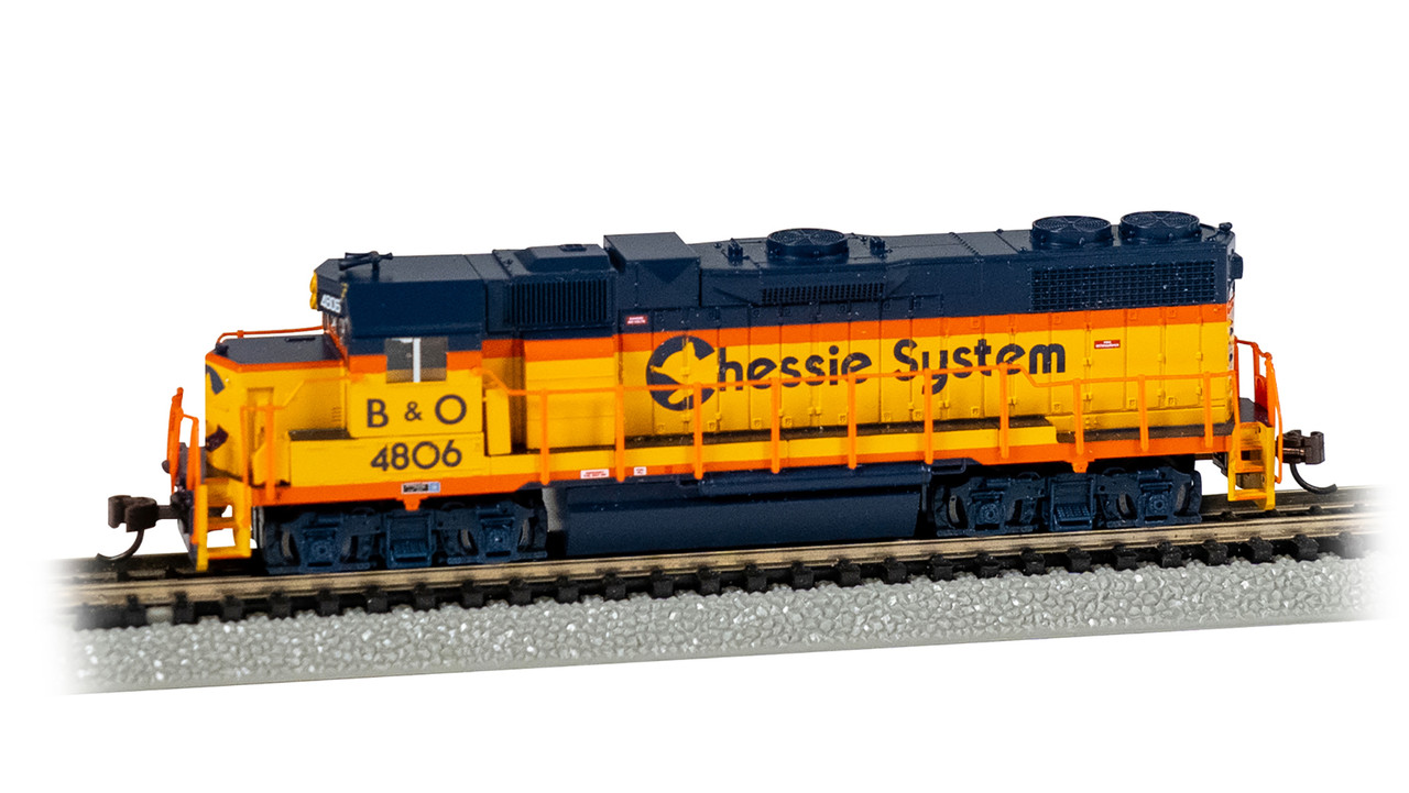 Bachmann 61752 N Scale Chessie System EMD GP38-2 Diesel Locomotive