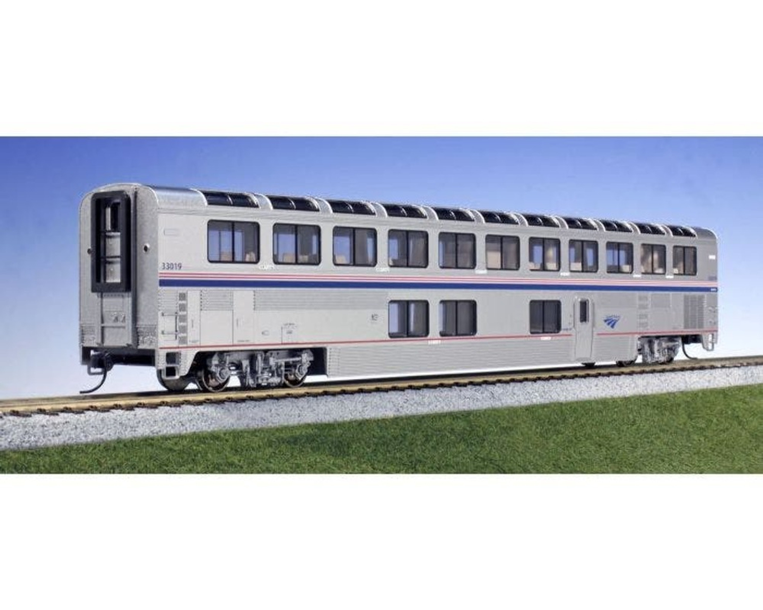 Kato 356064 HO Scale Amtrak Superliner Lounge Phase VI 33024 Crazy