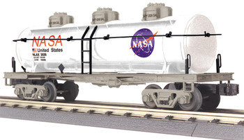 MTH 30-73660 O Gauge RailKing NASA 3-Dome Tank Car Model Train Railroad Car