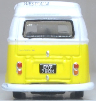 Oxford Diecast NVW016 N Scale Volkswagen T2 Camper Saturn Yellow/White 1:148