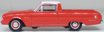 Oxford Diecast 87FA60001 HO Scale 1960 Ford Falcon Ranchero Monte Carlo Red 1:87