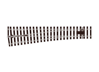 Peco SL-E792BH O Scale Code 124 Bullhead Medium Radius Turnout Left Hand