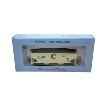 Rock Island Hobby 032210 HO Scale Chessie System 36' Hopper with Coal Load B&O