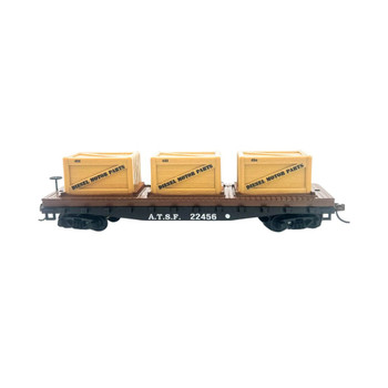 Rock Island Hobby 032213 HO Scale Santa Fe 40' Flat Car with Crates ATSF