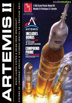 AMT 1:200 Scale NASA Artemis II SLS Rocket w/Sticker Plastic Model Kit 1557M