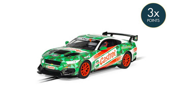 Scalextric 1:32 Scale Ford Mustang GT4 Castrol Drift Slot Car C4327