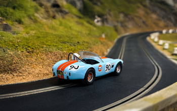 Scalextric 1:32 Scale Shelby Cobra 289 Gulf Slot Car C4509