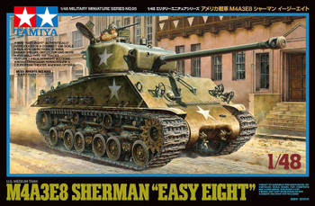 Tamiya 1:48 Scale US M4A3E8 Sherman Easy Eight Plastic Model Kit 32595