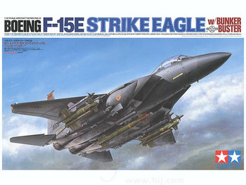 Tamiya 1:32 Scale F-15E Strike Eagle Bunker Buster Plastic Model Kit 60312