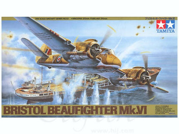 Tamiya 1:48 Scale Bristol Beaufighter Mk.VI Plastic Model Kit 61053