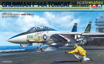 Tamiya 1:48 Grumman F-14A Tomcat Carrier Launch Set Plastic Model Kit 61122