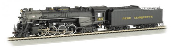 Bachmann 52403 HO Scale Pere Marquette 2-8-4 Berkshire #1225 (DCC/Sound)