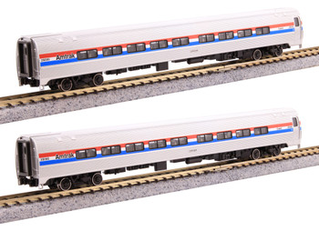 Kato 1066293 N Scale Amtrak Amfleet II Coach 2-Car Set #25000/25068