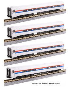 Kato 1068020 N Scale Amtrak Amfleet I Phase III 4-Car Set #'s Vary