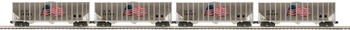MTH 2092392 O Scale Union Pacific 4-Car Coke Hopper Set 4 Road #'s