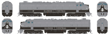 Rapido 28317 HO Scale Illinois Central E8A A-A Set w/HEP #100/101 (Analog DC)