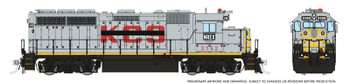 Rapido 40542 HO Scale National Railway Equipment EMD GP40 #3152 (DCC/Sound)