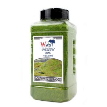 WWScenics WSG2-008 All Scale 2mm Spring Static Grass 500ml Canister