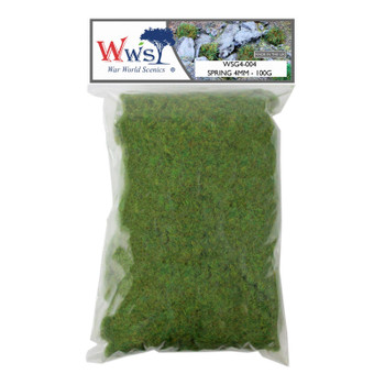 WWScenics WSG4-004 All Scale 4mm Spring Static Grass 100g Refill
