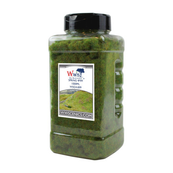 WWScenics WSG4-009 All Scale 4mm Spring Static Grass 1000ml Canister
