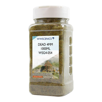 WWScenics WSG4-054 All Scale 4mm Dead Static Grass 1000ml Canister