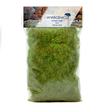 WWScenics WSG6-003 All Scale 6mm Spring Static Grass 50g Refill