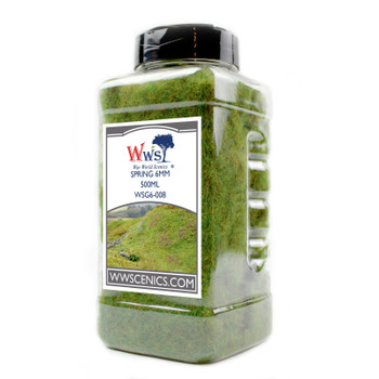 WWScenics WSG6-008 All Scale 6mm Spring Static Grass 500ml Canister