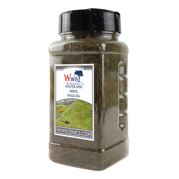 WWScenics WSG6-036 All Scale 6mm Winter Static Grass 1000ml Canister