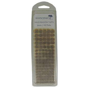 WWScenics W3T-WM6 All Scale Wild Meadow Self-Adhesive Grass Tufts 6mm x103