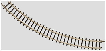 Marklin 8530 Z Scale Curved Track, 8-11/16-Inch - Crazy Model Trains