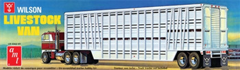 AMT 1106 1:25 Wilson Livestock Van Trailer Model Kit