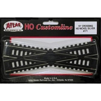 Atlas HO Scale Code 100 Custom-Line 19 Degree Crossing Atlas HO Scale Code 100 Custom-Line 19 Degree Crossing