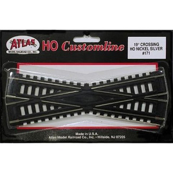 Atlas HO Scale Code 100 Custom-Line 19 Degree Crossing Atlas HO Scale Code 100 Custom-Line 19 Degree Crossing