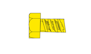 Woodland Scenics H869 Hex Head Screws 1-72 1/8 (5)