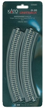 Kato 20-505 N 249mm 9-3/4" Radius 45-Degree Viaduct (2)
