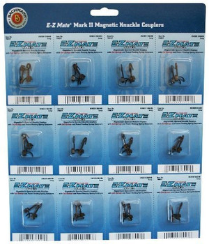 Bachmann  E - Z Mate Mark II Magnetic Knuckle Couplers with Metal Coil Spring - Under Shank - Medium (12 Coupler