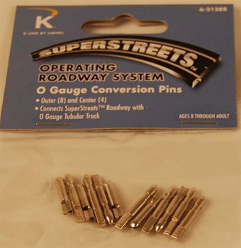 Lionel 21288 O Scale Conversion Pins (8 Outer / 4 Center)