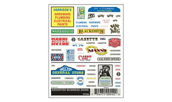 Woodland Scenics DT552 Assorted Business Signs