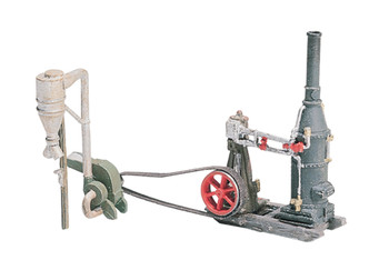 Woodland Scenics D229 HO Scale Steam Engine and Hammer Mill Kit