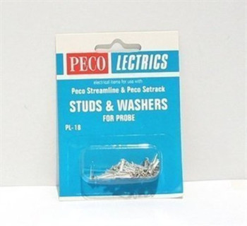 Peco PL-18 HO Scale STUDS & TAG WASHERS