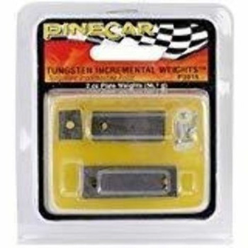 PineCar P3916  TUNGSTEN PLATE WGTS 2OZ