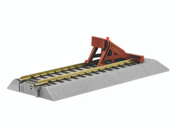 Lionel 49866 S Scale AF FasTrack Straight Track With Lighted Bumper