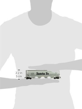 Bachmann 19102 HO Scale Santa Fe 4 Bay Cylindrical Grain Hopper